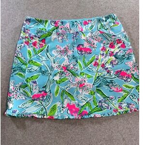 Lilly Pulitzer Fairway Luxletic
Skort Size 16 Bali Blue Sway This Way Ruffle 17”